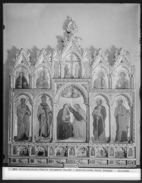Croci, Felice — BOLOGNA - Pinac. - Scuola Bolognese Sec. XIV - Incoronazione della Vergine — insieme